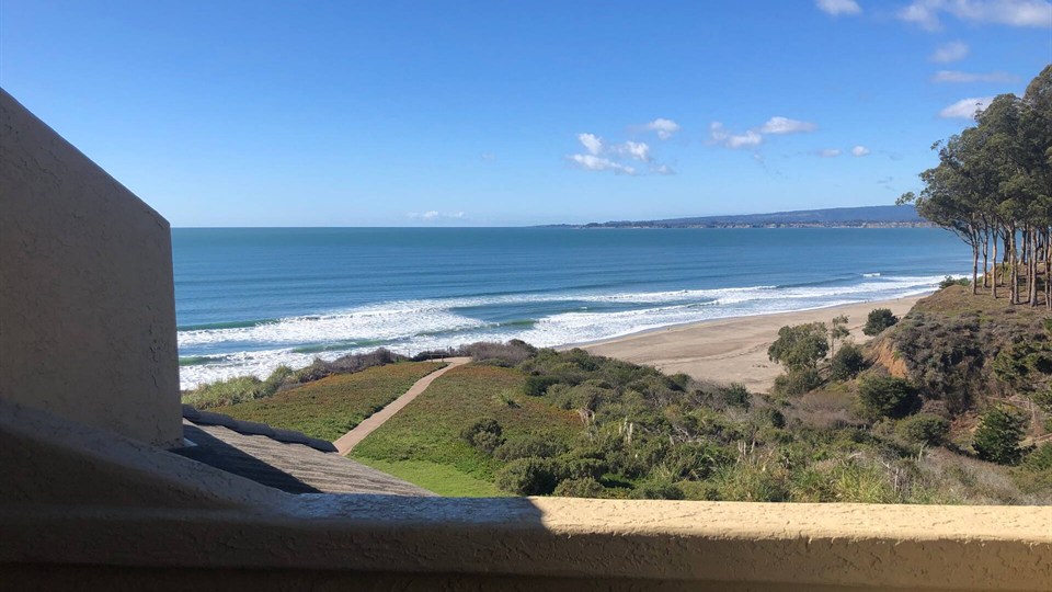 White-water view from the private Unit 52 upper balcony